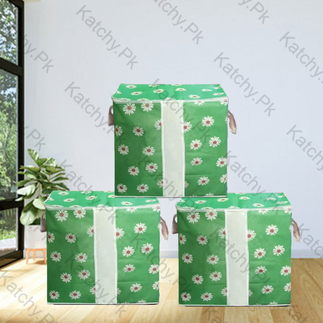 Non Woven Floral Storage Bag - Green