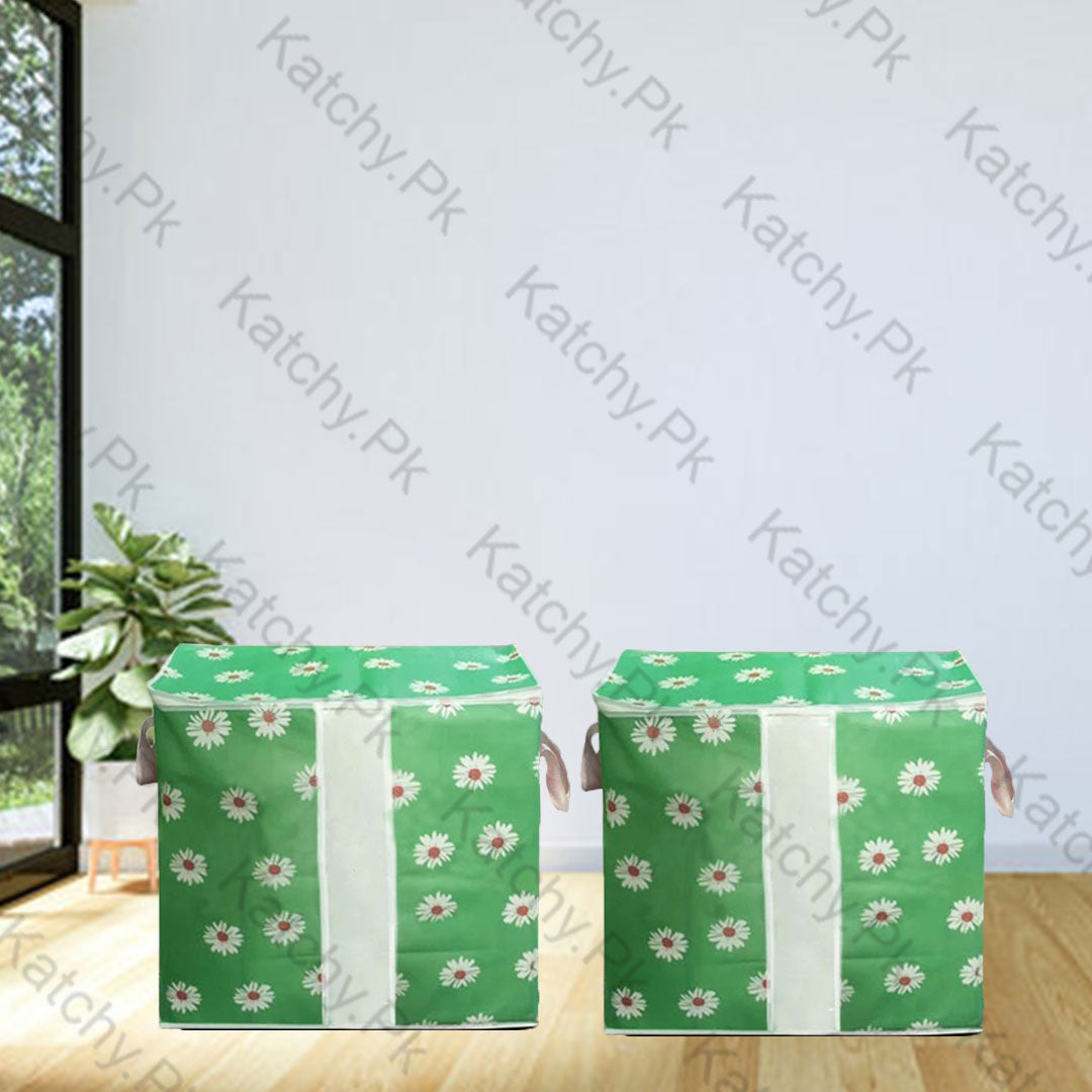 Non Woven Floral Storage Bag - Green