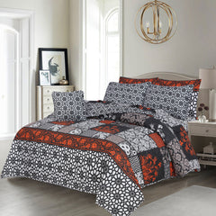 7 Pcs Quilted Comforter Set - Calico