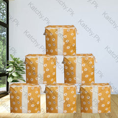 Non Woven Floral Storage Bag - Orange