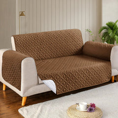 Korean Sofa Cover - Dark Brown