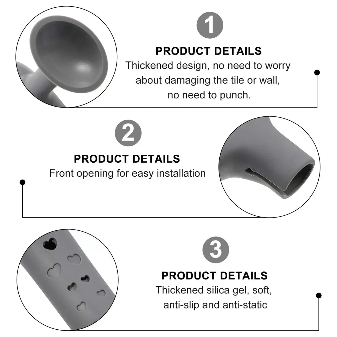 Anti-Noise & Anti-Collision Silicone Door Handle Cover