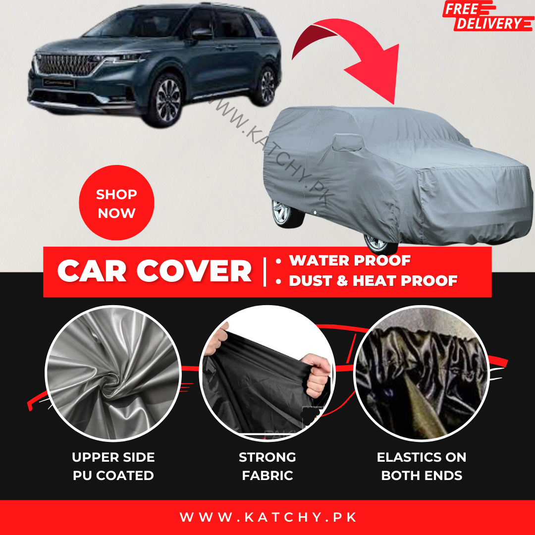 Kia Grand Carnival 2021-2023 Car Top Cover - Waterproof & Dustproof Silver Spray Coated + Free Bag