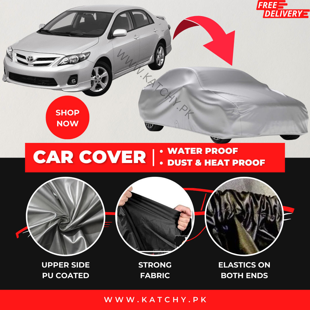 Toyota Corolla 2006-2013 Car Top Cover - Waterproof & Dustproof Silver Spray Coated + Free Bag