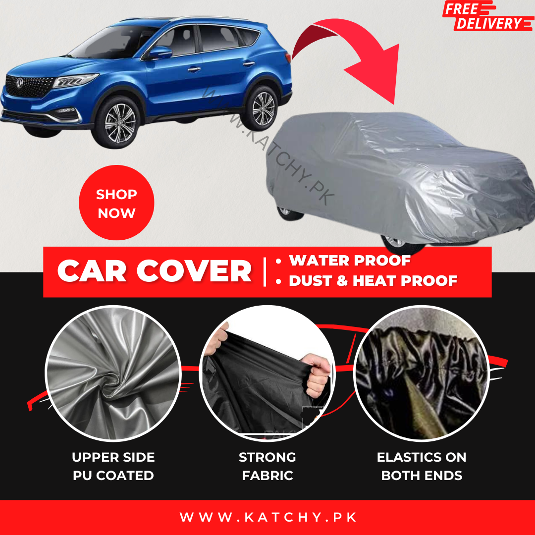 DFSK Glory 2018-2023 Car Top Cover - Waterproof & Dustproof Silver Spray Coated + Free Bag