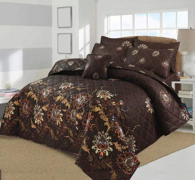 7 Pcs Quilted Comforter Set - Homage