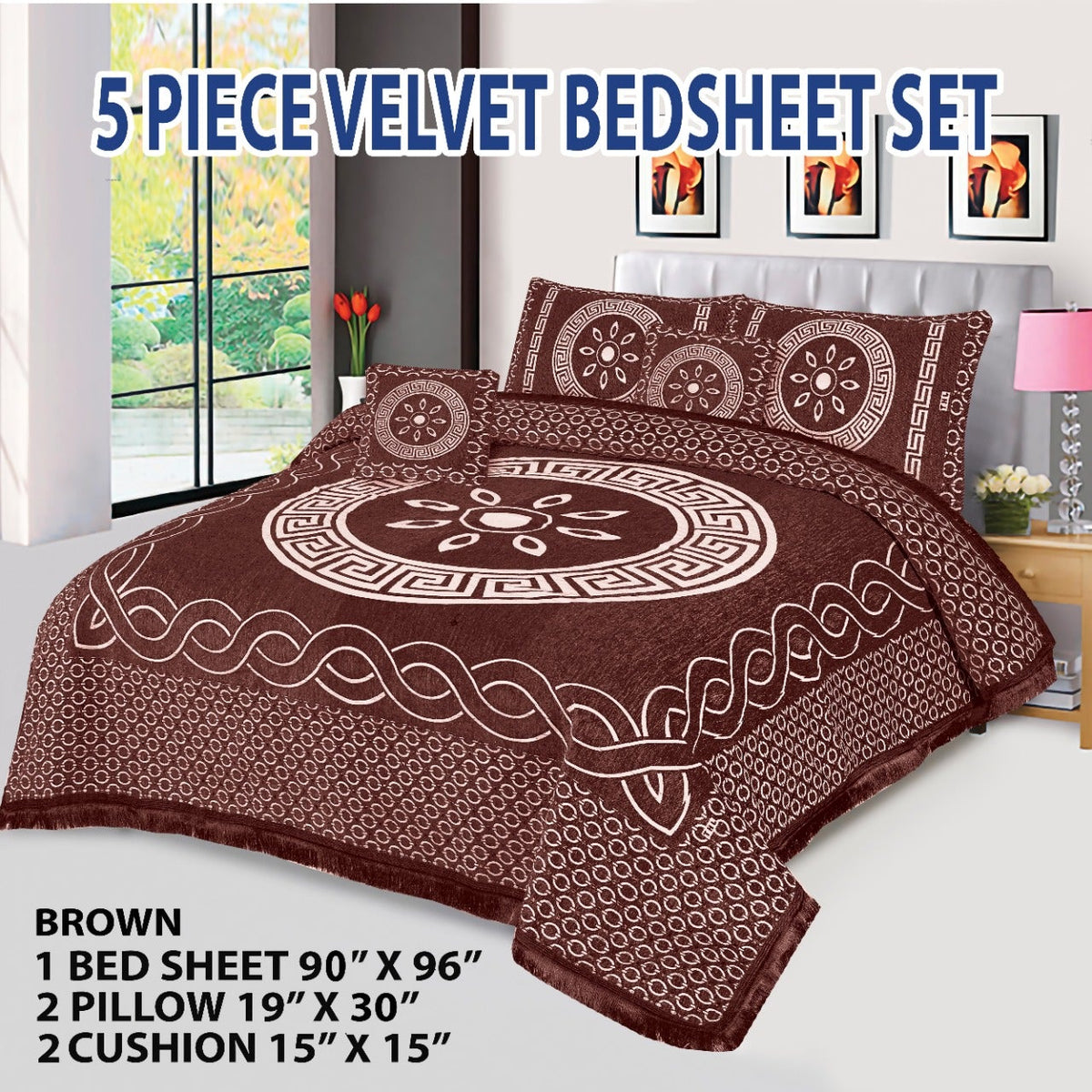 Velvet Bedsheet Set VN-18