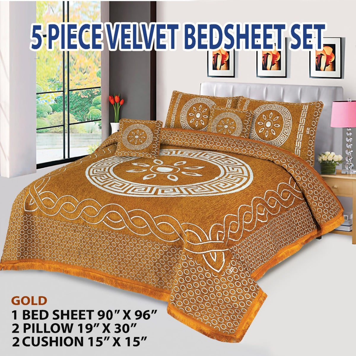 Velvet Bedsheet Set VN-20