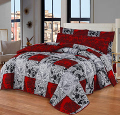 7 Pcs Quilted Comforter Set - Calculus