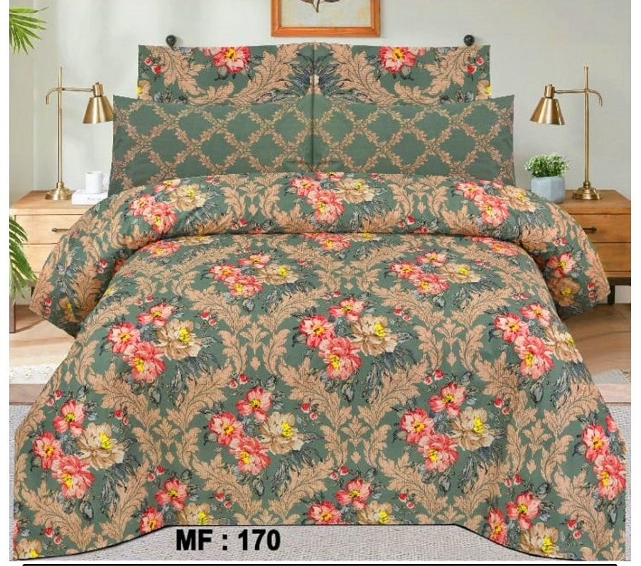 3 Pcs Bedsheet - Elegant