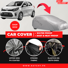 Kia Picanto 2019-2003 Car Top Cover - Waterproof & Dustproof Silver Spray Coated + Free Bag