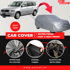 Toyota Probox 2002-2014 Car Top Cover - Waterproof & Dustproof Silver Spray Coated + Free Bag