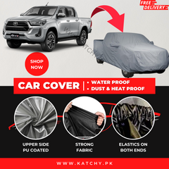 Toyota Revo 2016-2022 Car Top Cover - Waterproof & Dustproof Silver Spray Coated + Free Bag