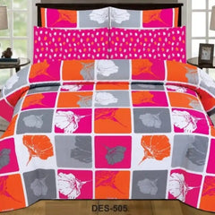 3 Pcs Bedsheet Dn-829