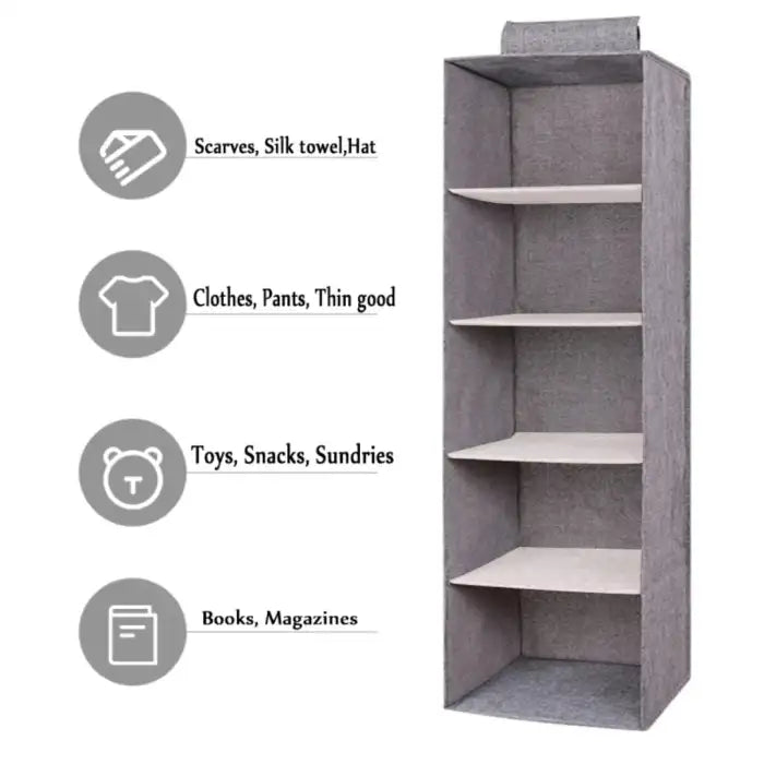 5 Layers Foldable Closet Organizer / Hanging Wardrobe