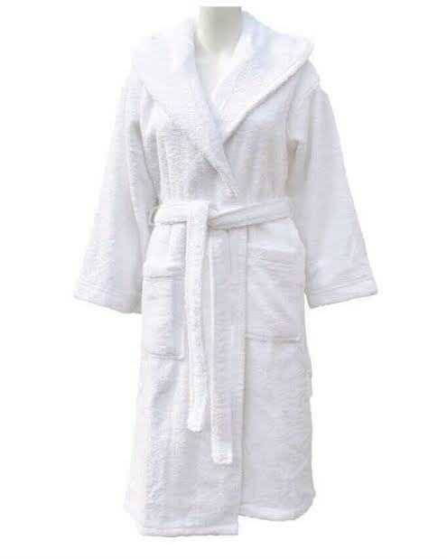 Unisex Export Quality Bathrobe - White