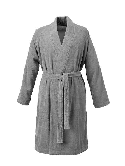 Unisex Export Quality Bathrobe - Grey