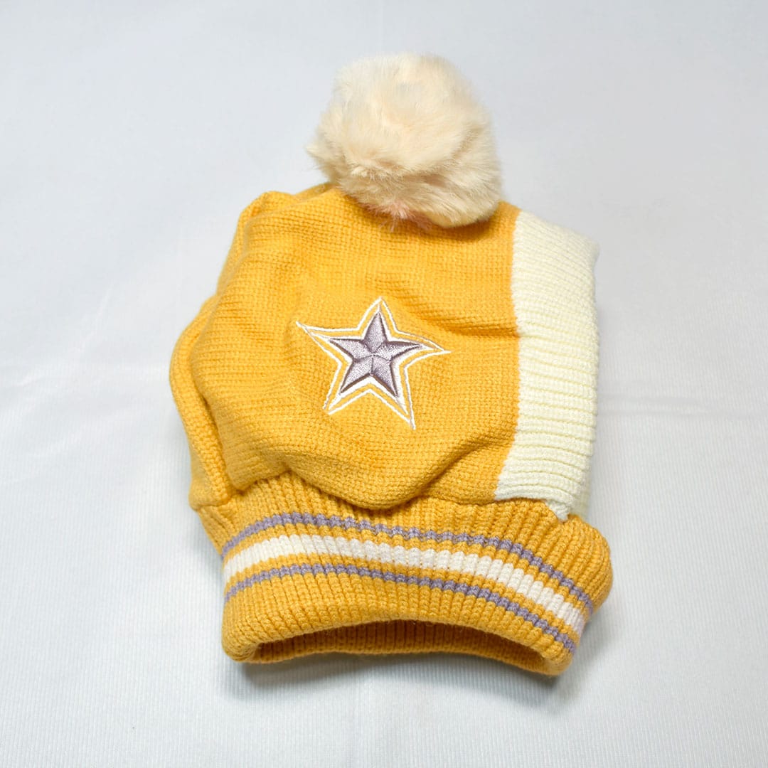 KIDS LUXURY WOOL CAP - YELLOW