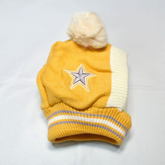 KIDS LUXURY WOOL CAP - YELLOW