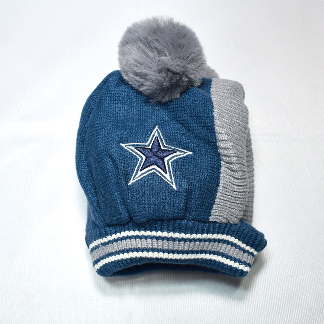 KIDS LUXURY WOOL CAP - BLUE