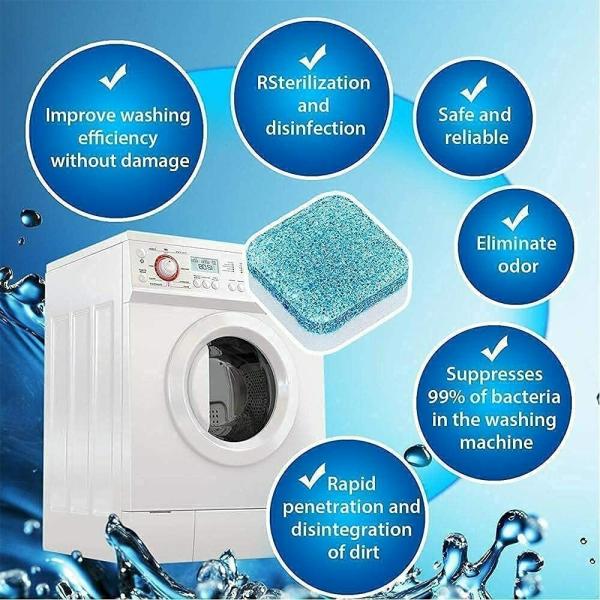 Washing Machine Cleaning Tablets - 24 Tablets Pack