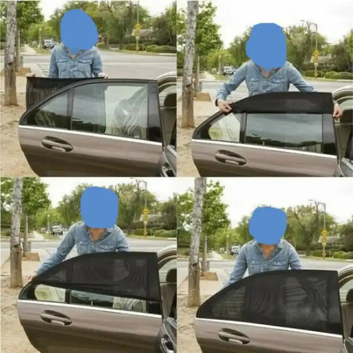 Car Window Sun Shades - Flexible 4 Pieces