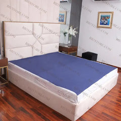 Double Sided Zipper Waterproof Mattress Cover - Blue Mattress