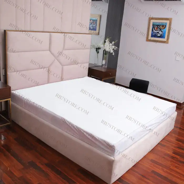 Double Sided Zipper Waterproof Mattress Cover - White Mattress