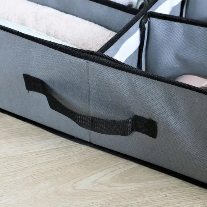 Dust-Proof 12 Grids Shoes Storage Bag / Nonwoven Transparent Cabinet