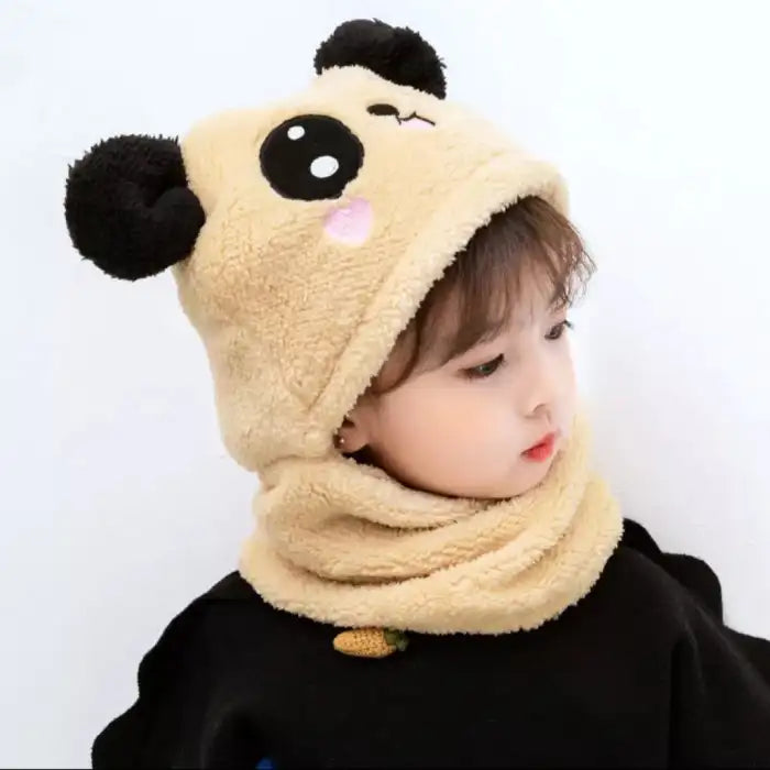 Kids Panda Wool Cap