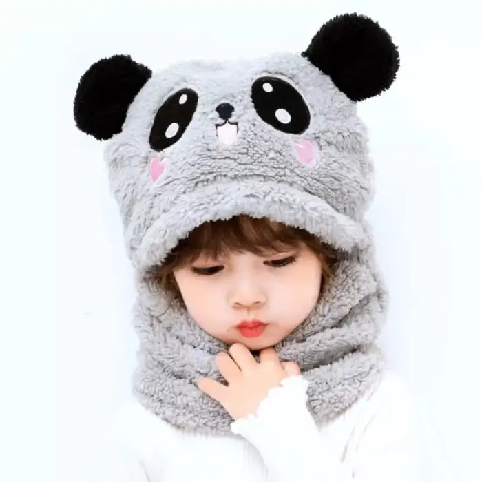 Kids Panda Wool Cap