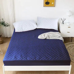 Quilted Waterproof Mattress Cover - Blue