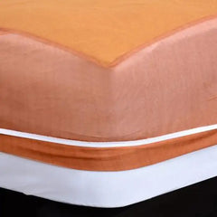 Terry Cotton Waterproof Mattress Protector (Copper)