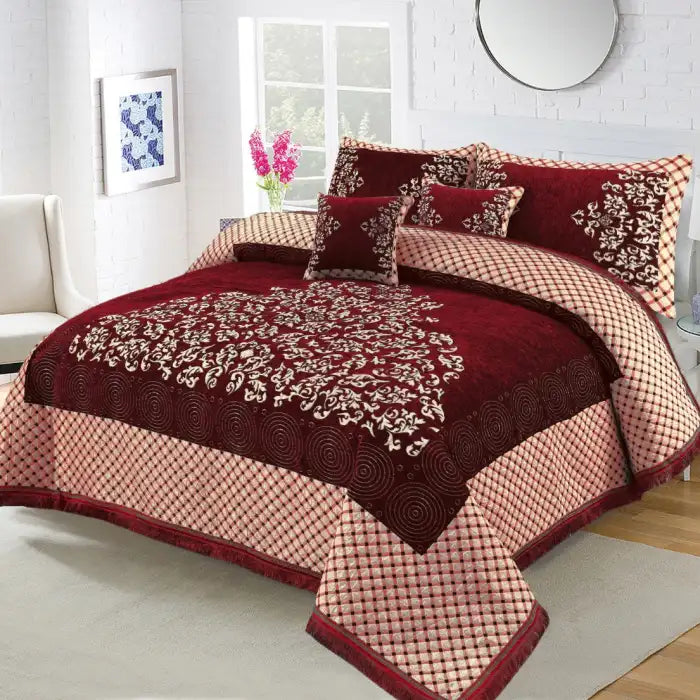 Velvet Jacquard Bedsheet Dn-127