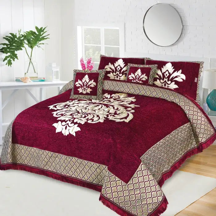 Velvet Jacquard Bedsheet Vn-307